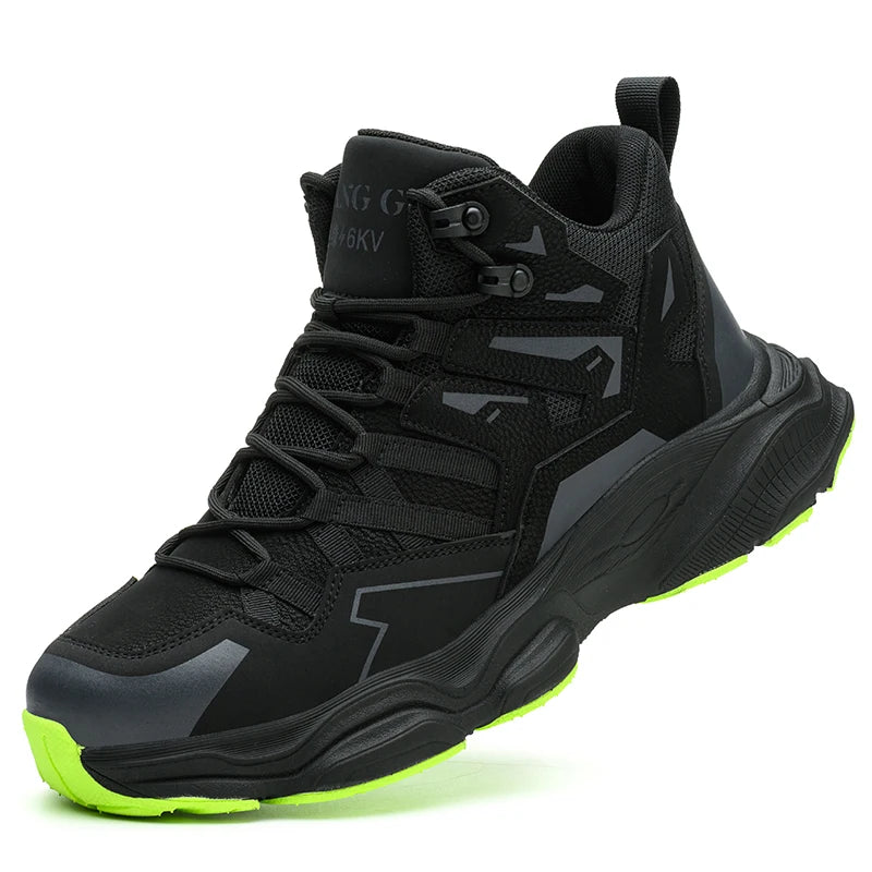 Steel Toe Safety Shoes Men Work Safety Boots Lightweight Breathable Comfortable Sneakers Men Boots Slip-resistant shoes