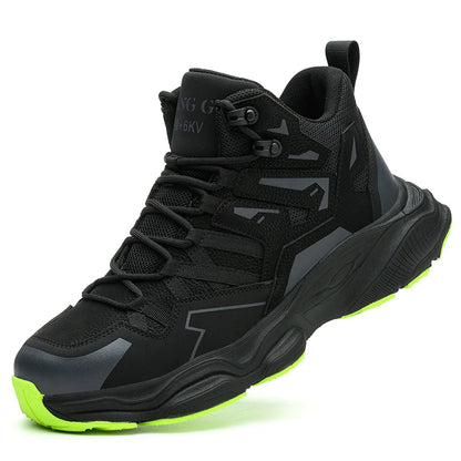 Steel Toe Safety Shoes Men Work Safety Boots Lightweight Breathable Comfortable Sneakers Men Boots Slip-resistant shoes