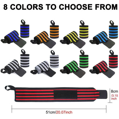 WOSWEIR-1 Pair Weightlifting Wristband, Wrist Wraps, Gym Fitness Straps Support , Sports Equipment