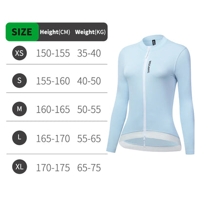 WOSAWE Women Cycling Jersey Breathable Quick Drying Cycling Clothes Anti-sweat Road Bike Shirt Slim Fit with two way YKK Zipper